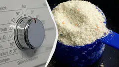 I stället för tvättpulver använder jag detta: skonsamt mot tyget och täpper inte till rören